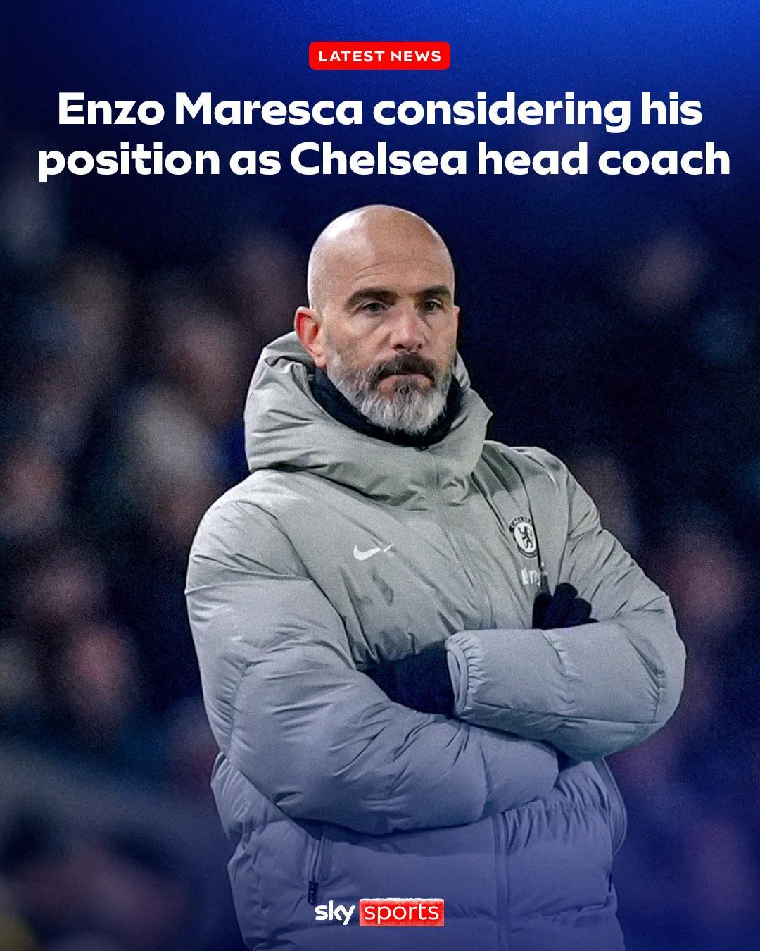 天空体育:因与切尔西高层关系破裂,马雷斯卡可能考虑辞职