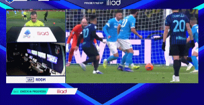 第73分钟, 姆希塔良造点,恰尔汗奥卢点射命中,国米2-1那不勒斯